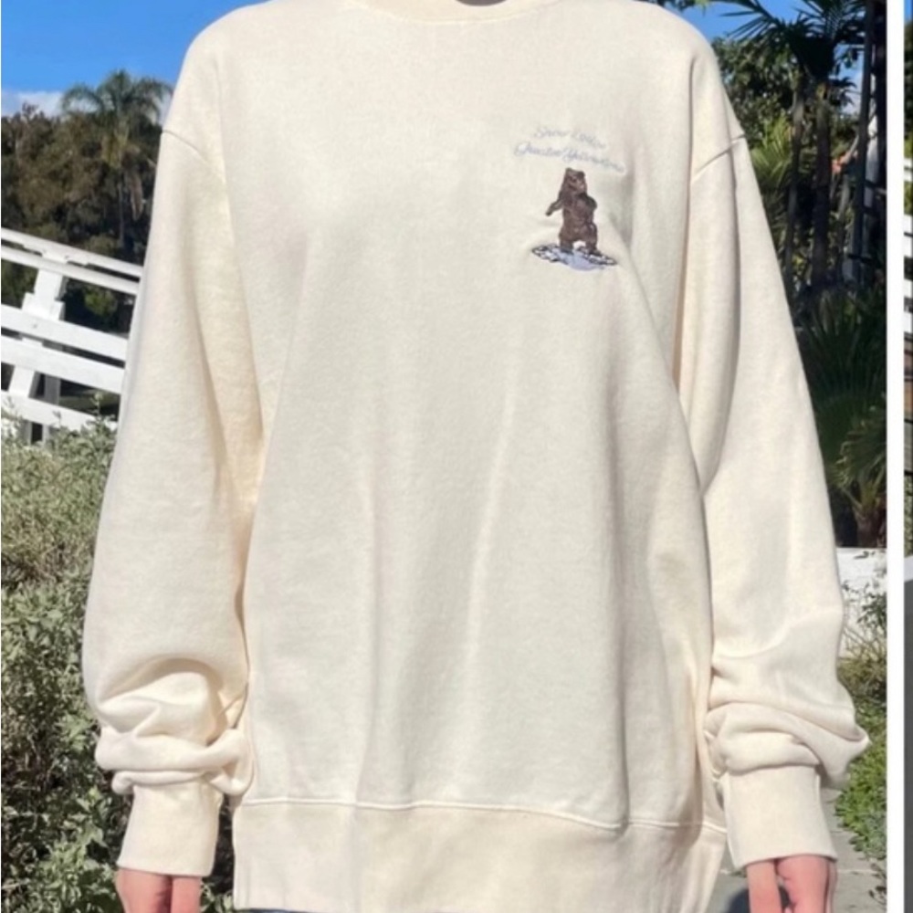Brandy Melville Oversized Sweatshirt- Brandy Melville-SNOW LODGE YELLOWSTONE